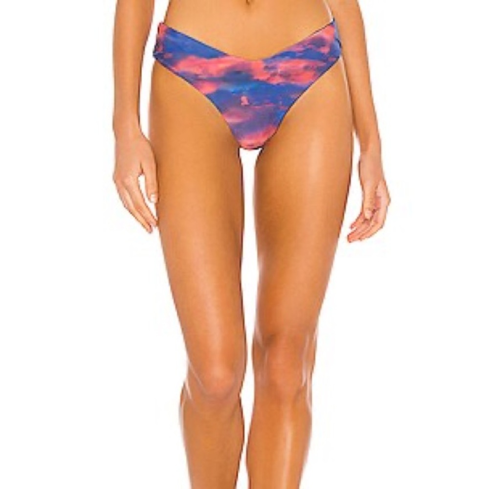 WeWoreWhat Delilah Cloud-Print Bikini Bottom
